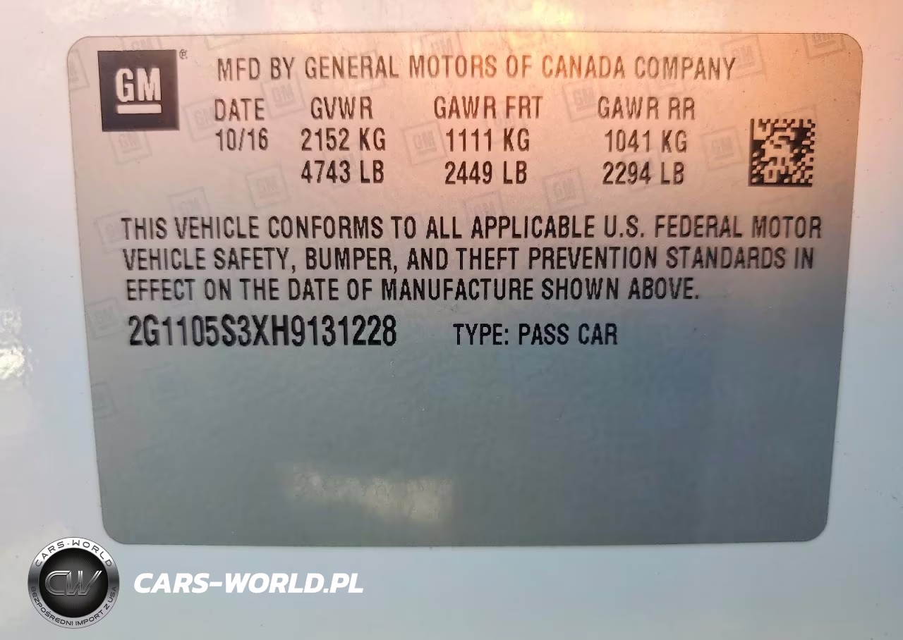 2017 Chevrolet Impala Lt VIN:2G1105S3XH9131228 - 12