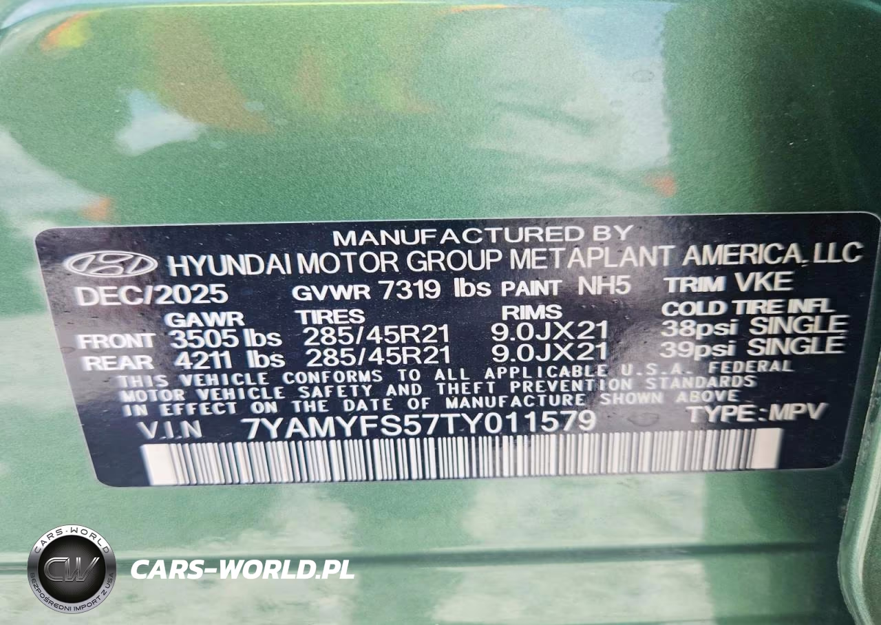 2026 Hyundai Ioniq 9 Calligraphy VIN:7YAMYFS57TY011579 - 12