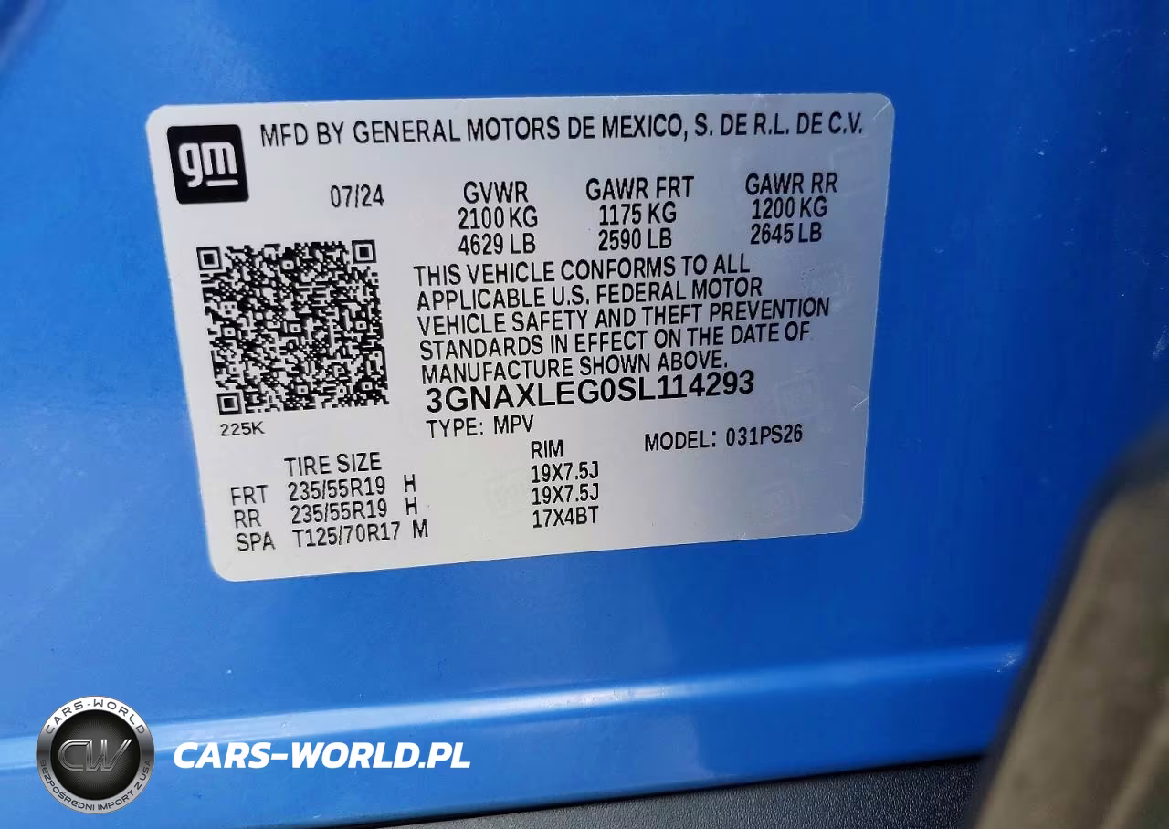 2025 Chevrolet Equinox Rs VIN:3GNAXLEG0SL114293 - 13
