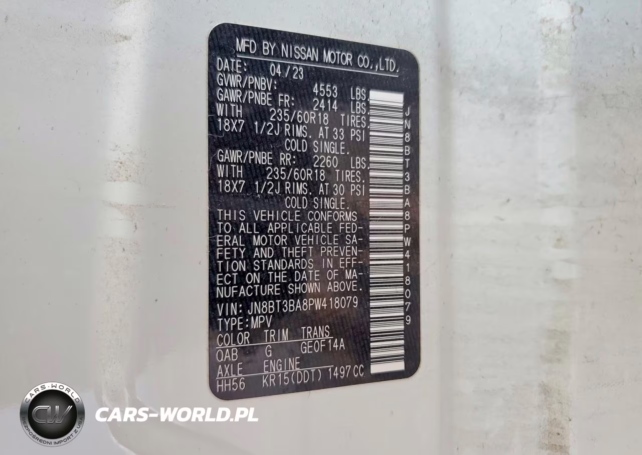 2023 Nissan Rogue Sv VIN:JN8BT3BA8PW418079 - 14