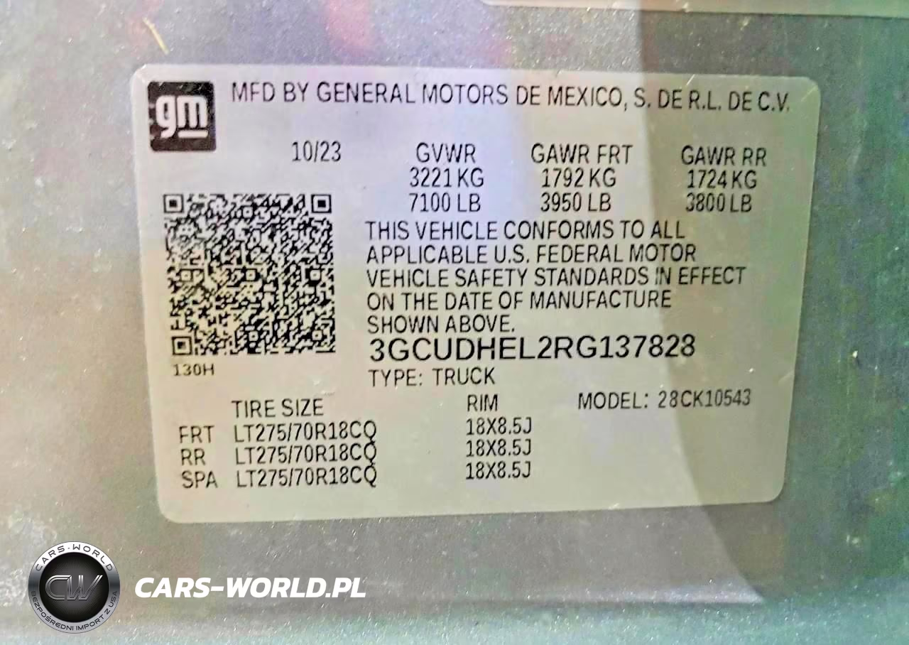 2024 Chevrolet Silverado K1500 Zr2 VIN:3GCUDHEL2RG137828 - 13
