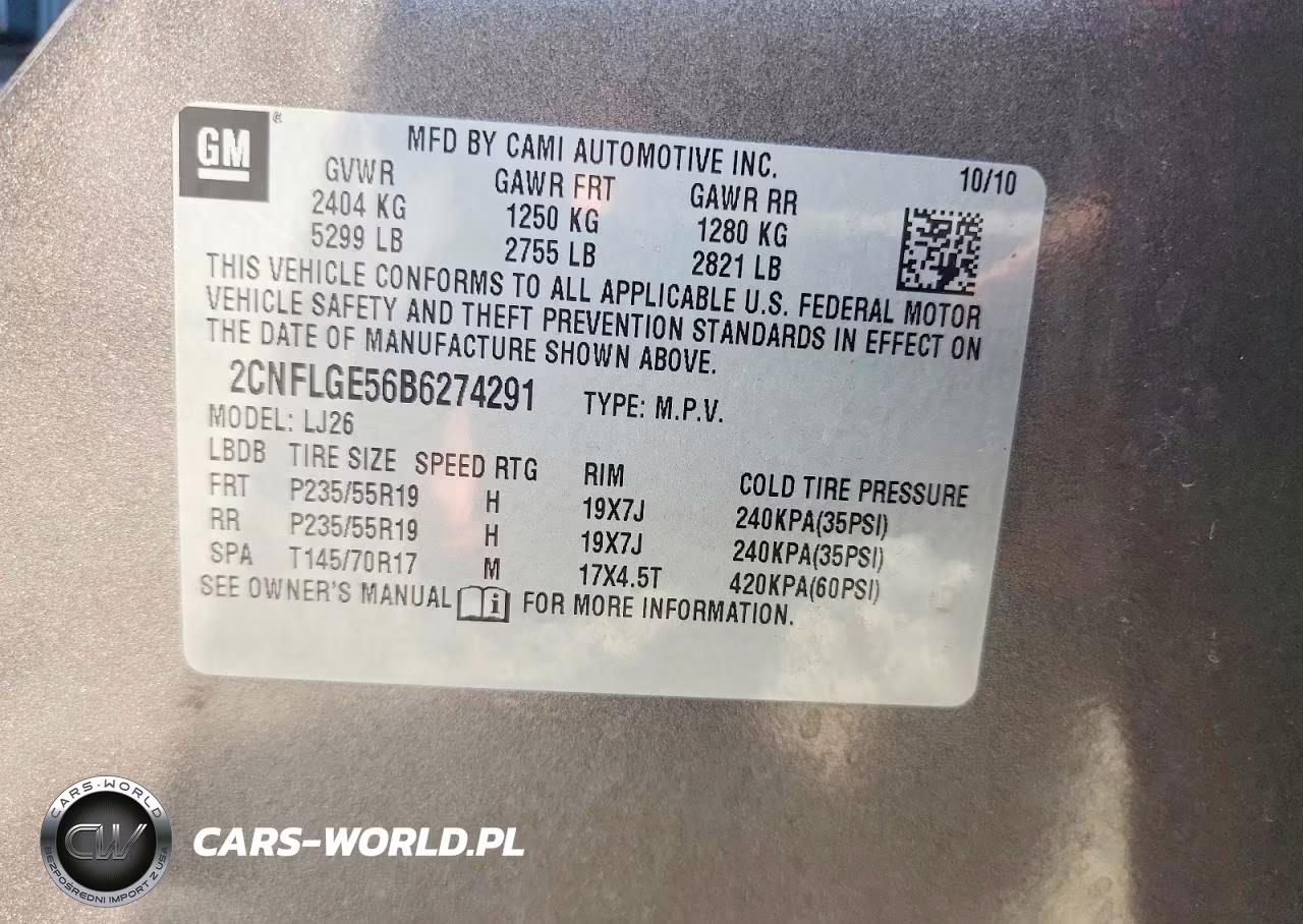 2011 Chevrolet Equinox Ltz VIN:2CNFLGE56B6274291 - 13