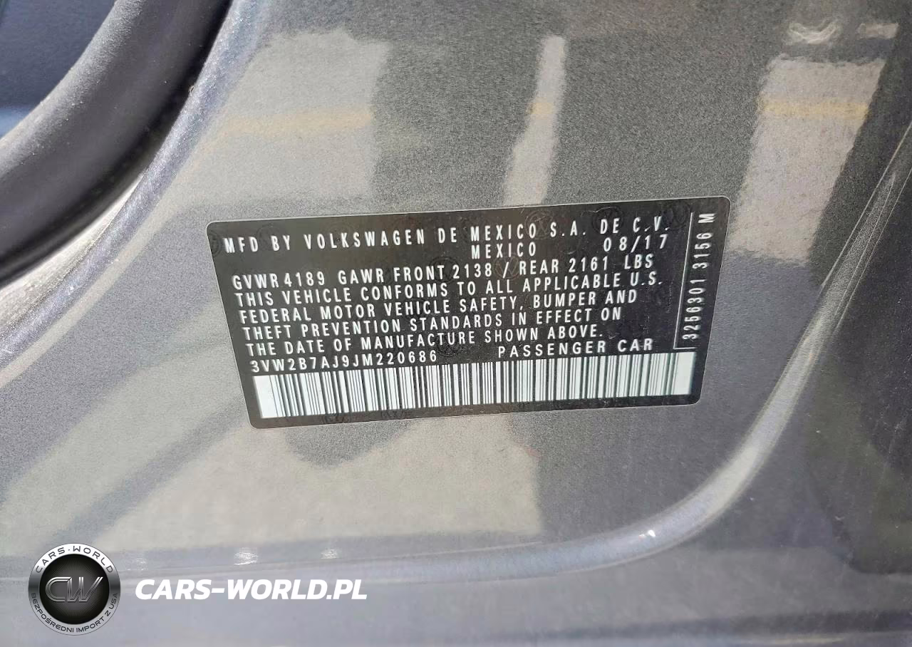 2018 Volkswagen Jetta S VIN:3VW2B7AJ9JM220686 - 12