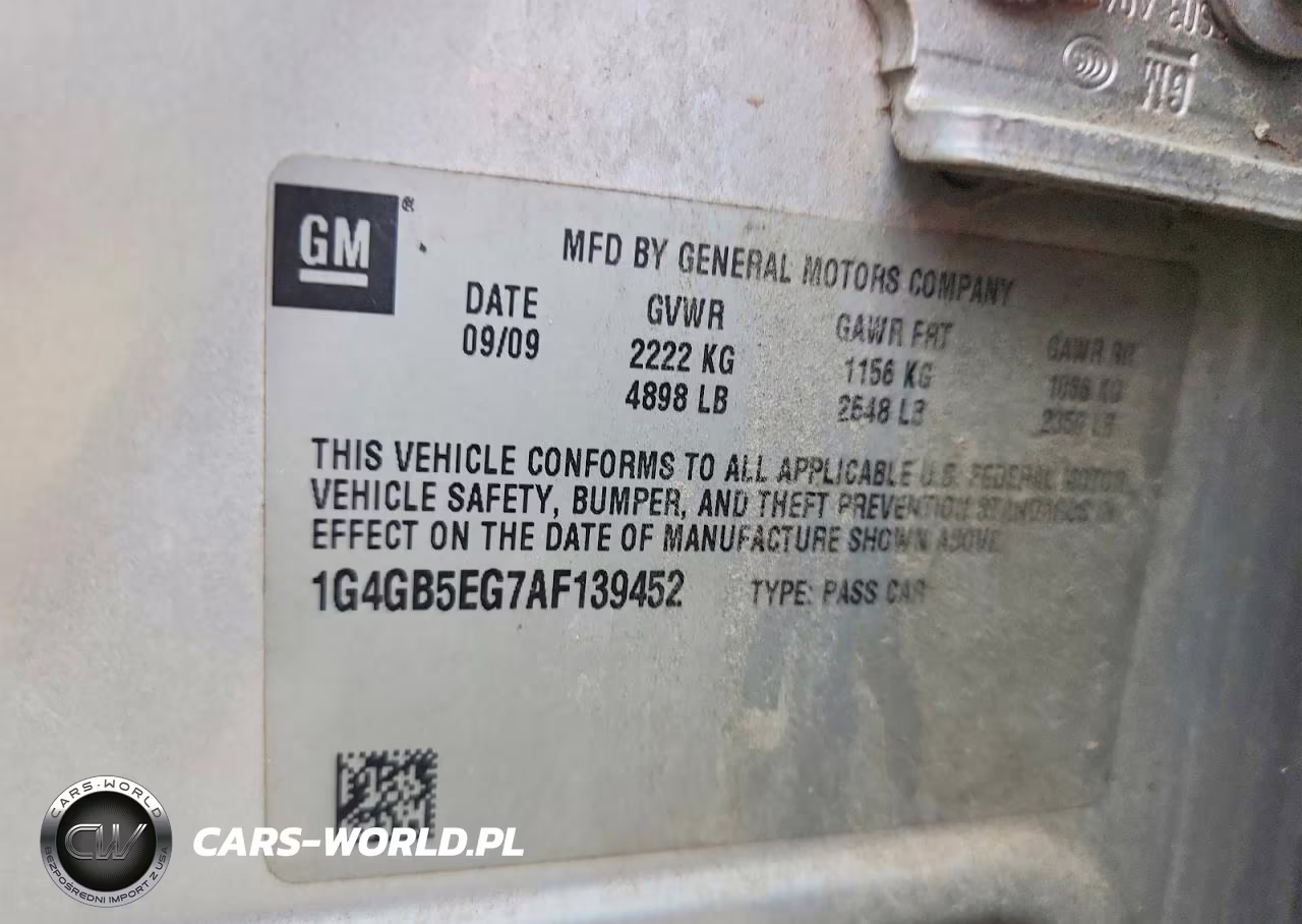 2010 Buick Lacrosse Cx VIN:1G4GB5EG7AF139452 - 13