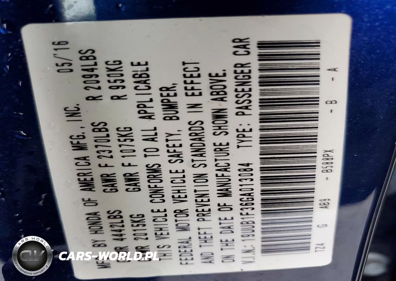 2016 Acura Tlx VIN:19UUB1F36GA013084 - 13