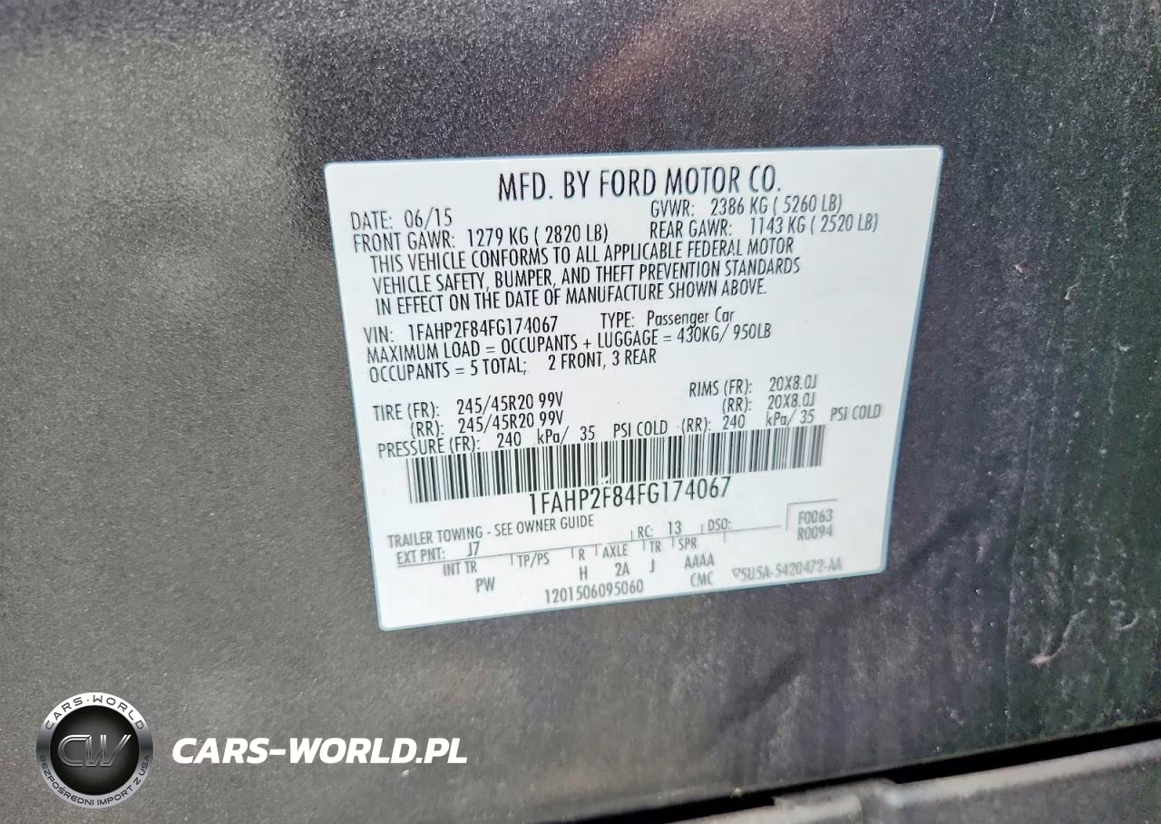2015 Ford Taurus Limited VIN:1FAHP2F84FG174067 - 12