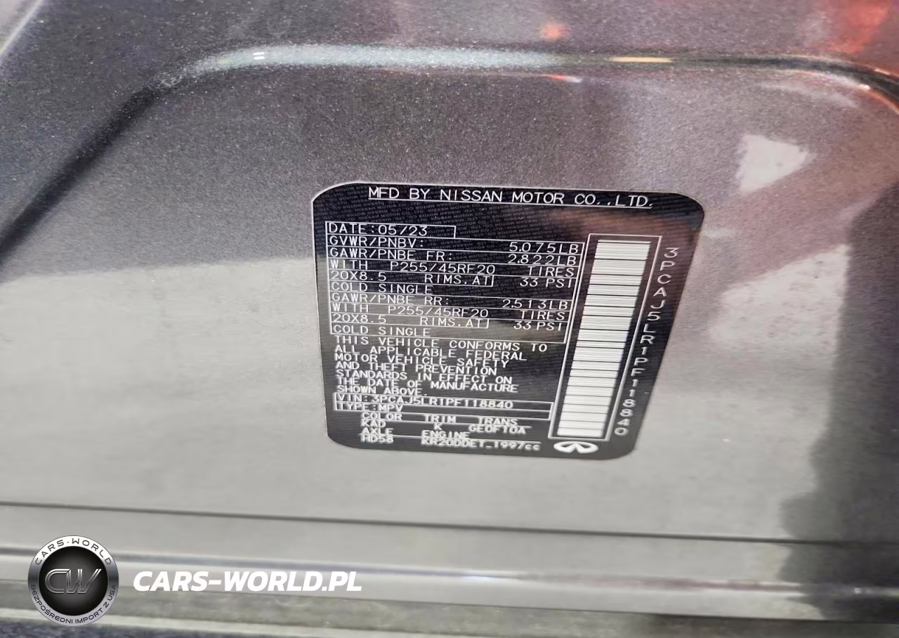 2023 Infiniti Qx55 Sensory VIN:3PCAJ5LR1PF118840 - 13