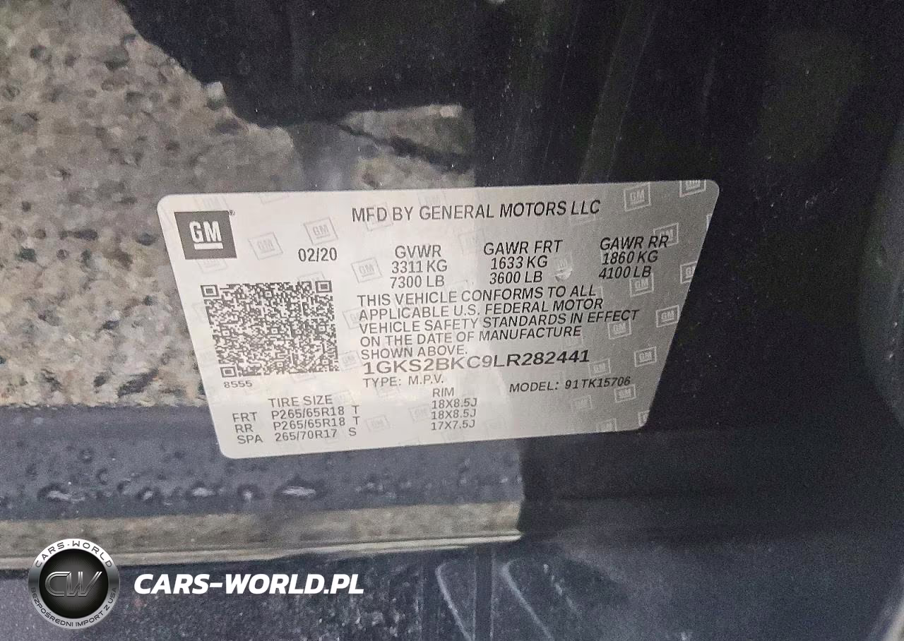 2020 GMC Yukon Slt VIN:1GKS2BKC9LR282441 - 13