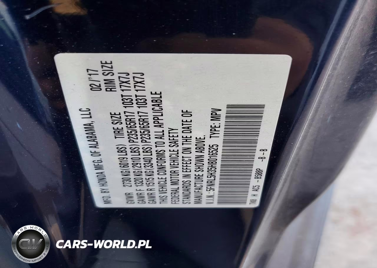 2017 Honda Odyssey Se VIN:5FNRL5H35HB016525 - 12
