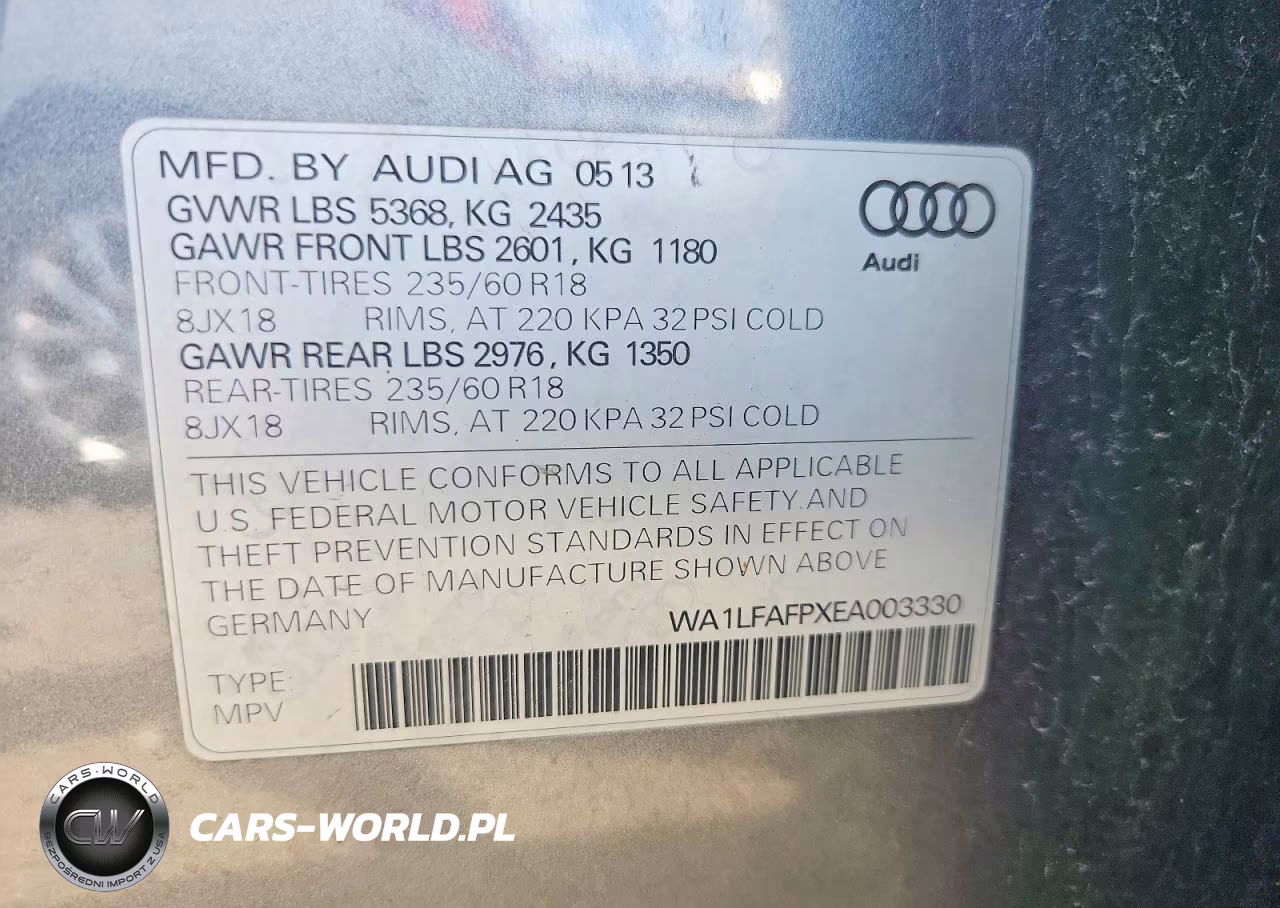 2014 Audi Q5 Premium Plus VIN:WA1LFAFPXEA003330 - 12