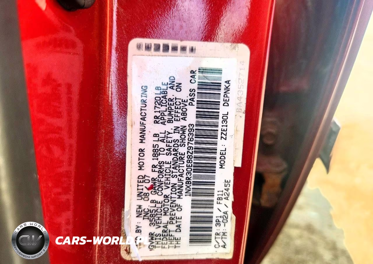 2008 Toyota Corolla Le VIN:1NXBR30E88Z976393 - 12
