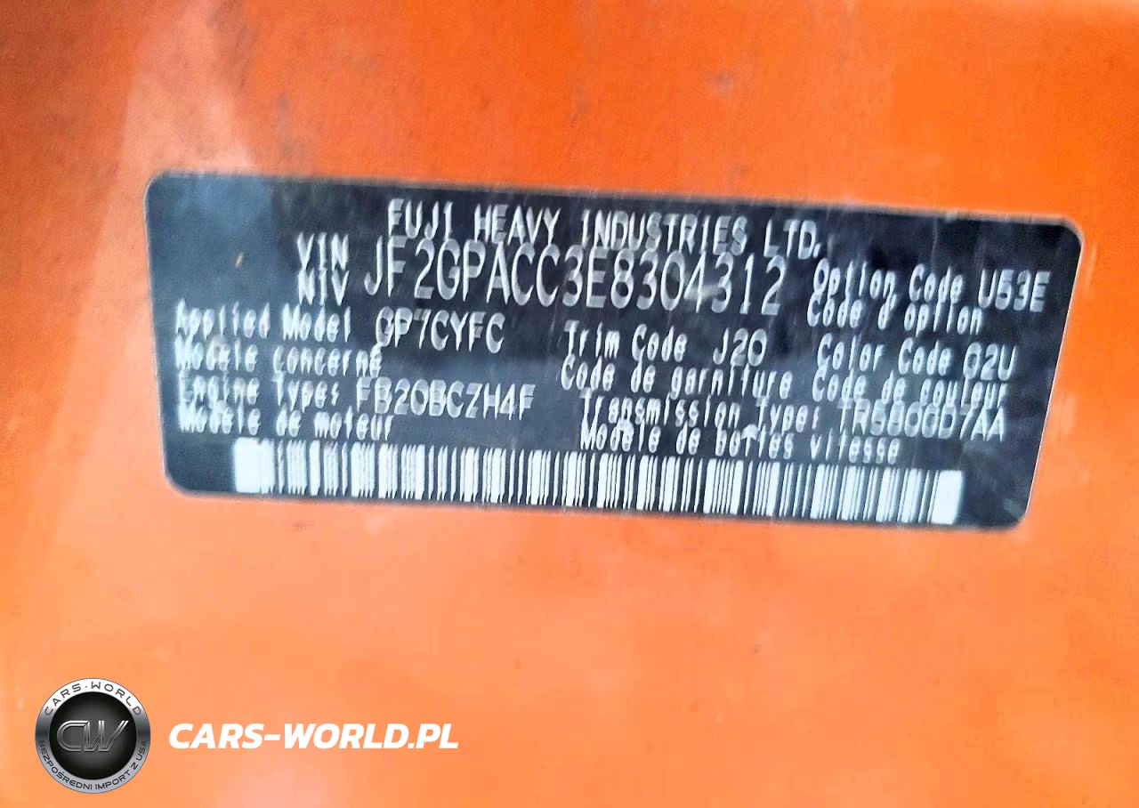 2014 Subaru Xv Crosstrek 2.0 Premium VIN:JF2GPACC3E8304312 - 13