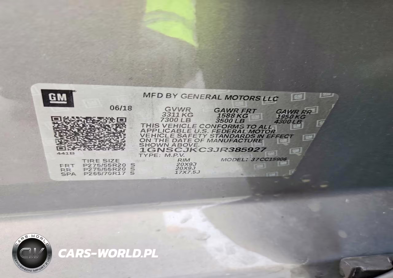 2018 Chevrolet Suburban C1500 Premier VIN:1GNSCJKC3JR385927 - 13
