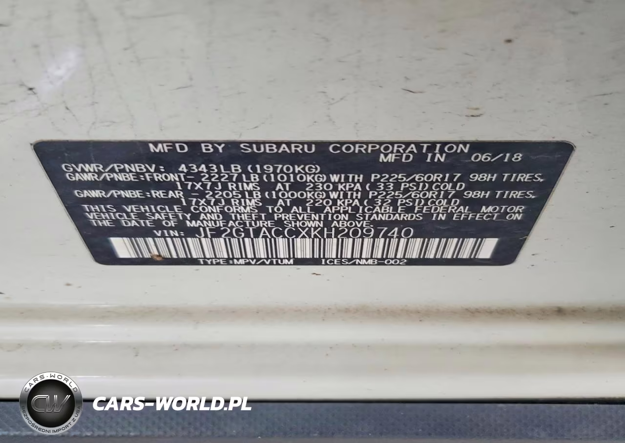 2019 Subaru Crosstrek Premium VIN:JF2GTACCXKH209740 - 12