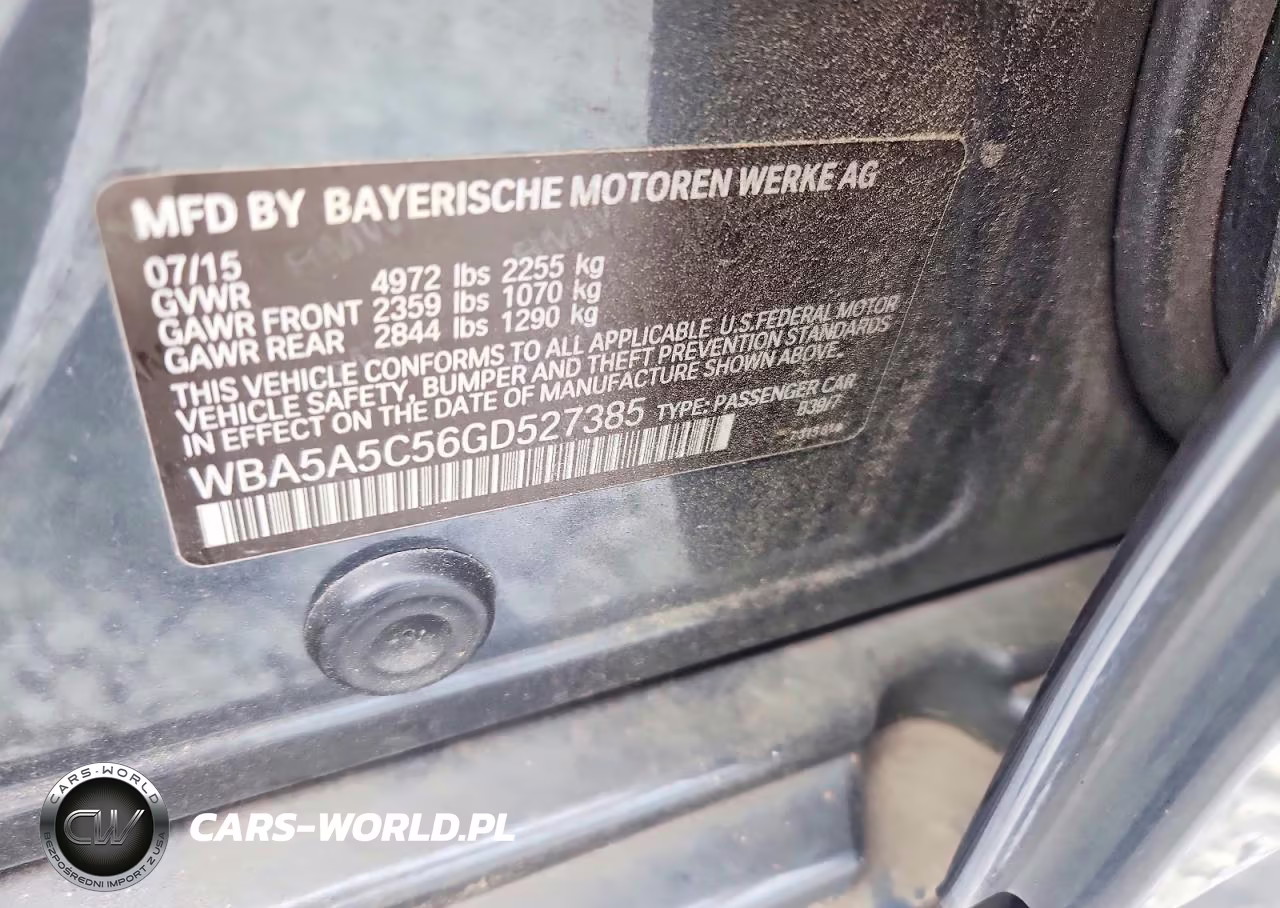 2016 BMW 528 I VIN:WBA5A5C56GD527385 - 12