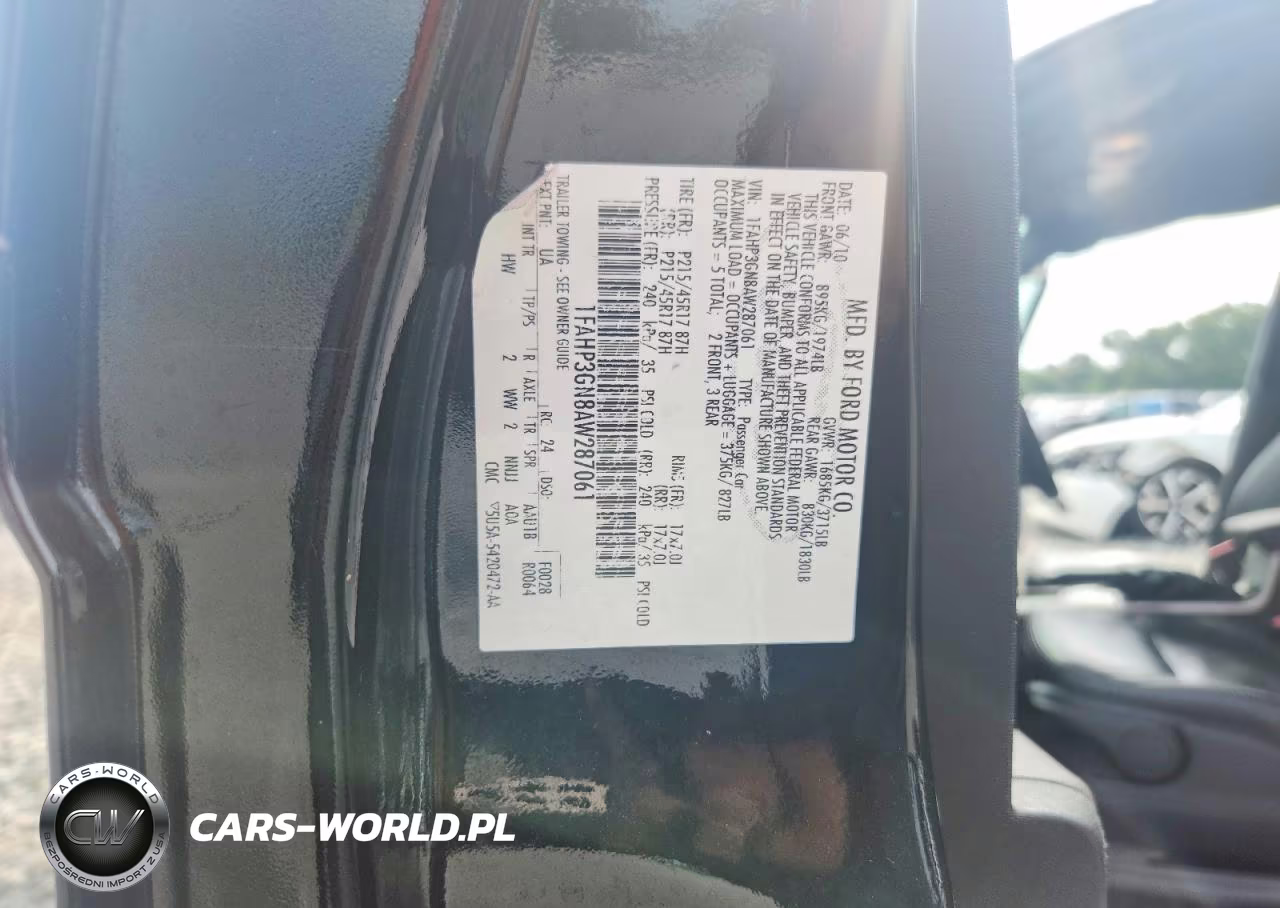 2010 Ford Focus Ses VIN:1FAHP3GN8AW287061 - 12