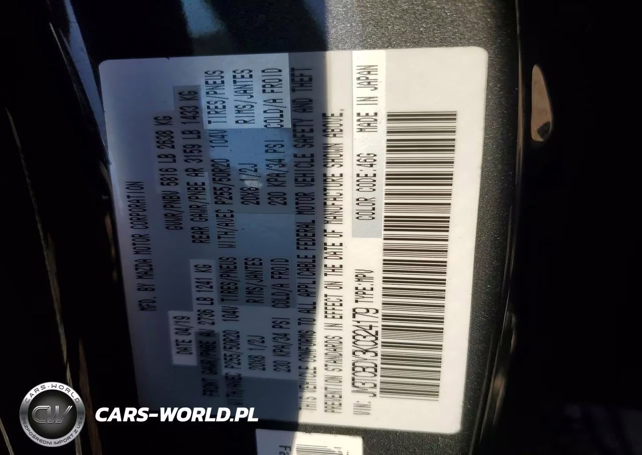 2019 Mazda Cx-9 Grand Touring VIN:JM3TCBDY3K0324179 - 13