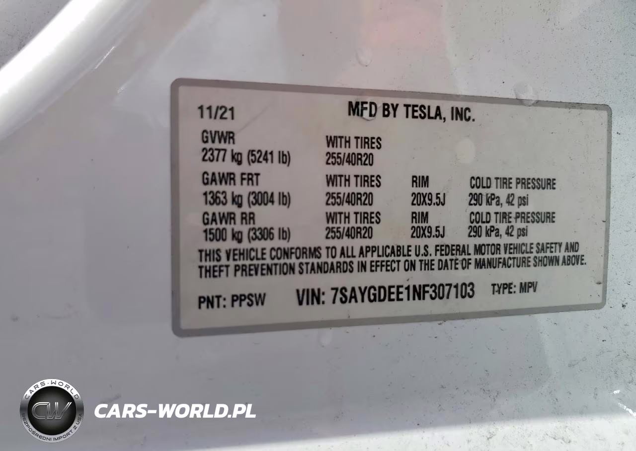 2022 Tesla Model Y VIN:7SAYGDEE1NF307103 - 14