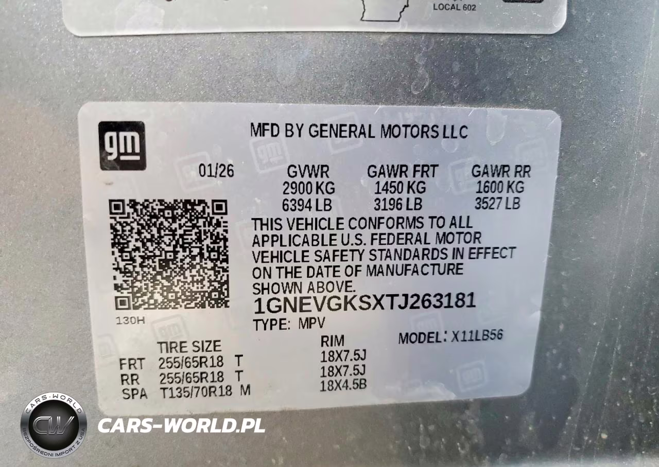 2026 Chevrolet Traverse Lt VIN:1GNEVGKSXTJ263181 - 14