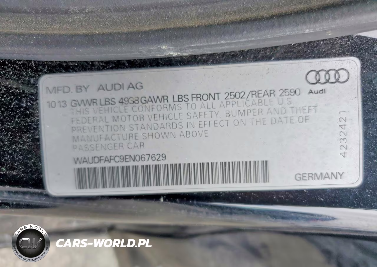 2014 Audi A6 Premium Plus VIN:WAUDFAFC9EN067629 - 12