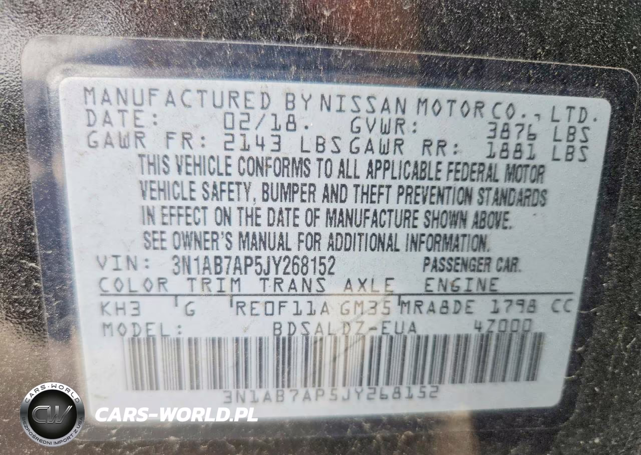 2018 Nissan Sentra Sv VIN:3N1AB7AP5JY268152 - 13