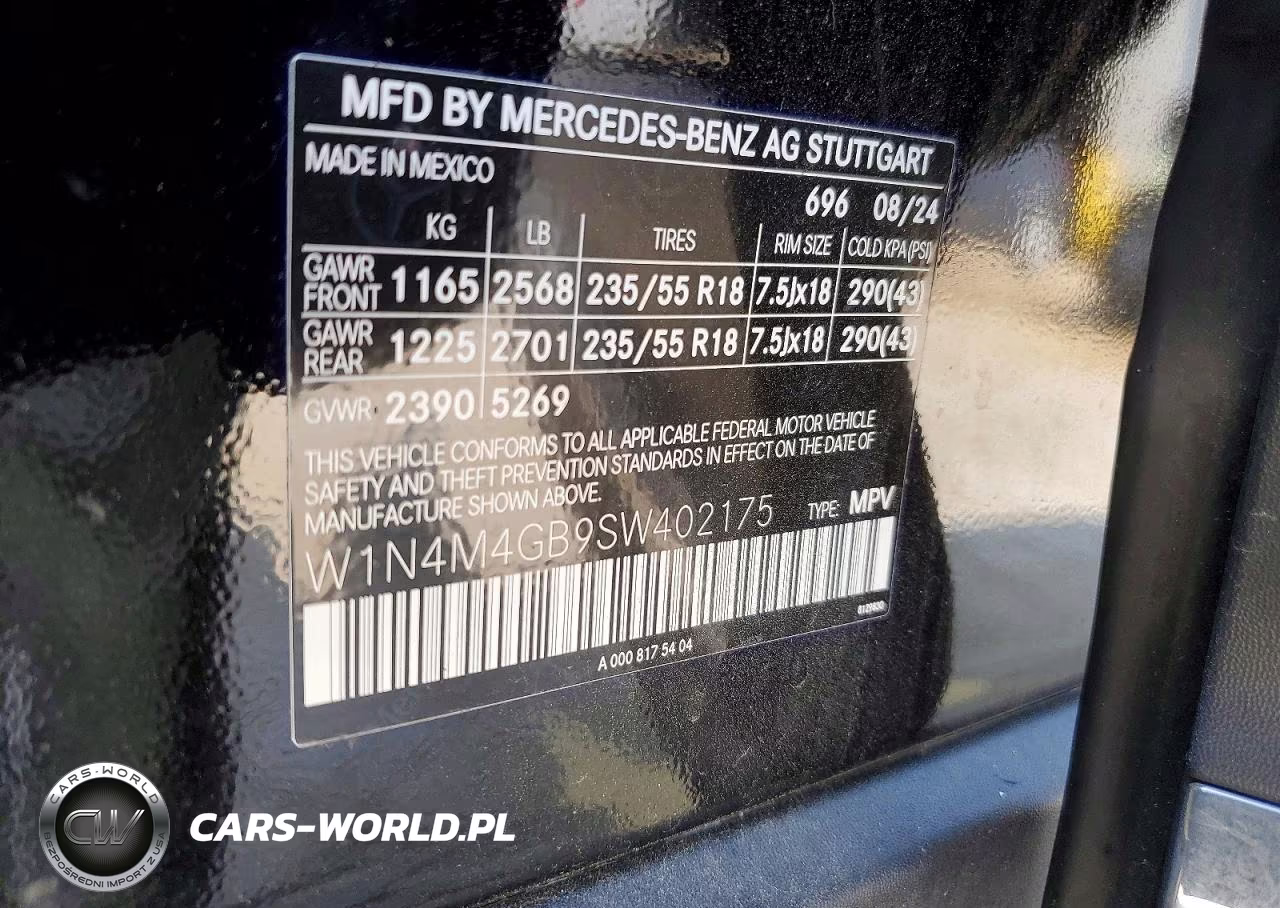 2025 Mercedes-Benz Glb 250 VIN:W1N4M4GB9SW402175 - 13