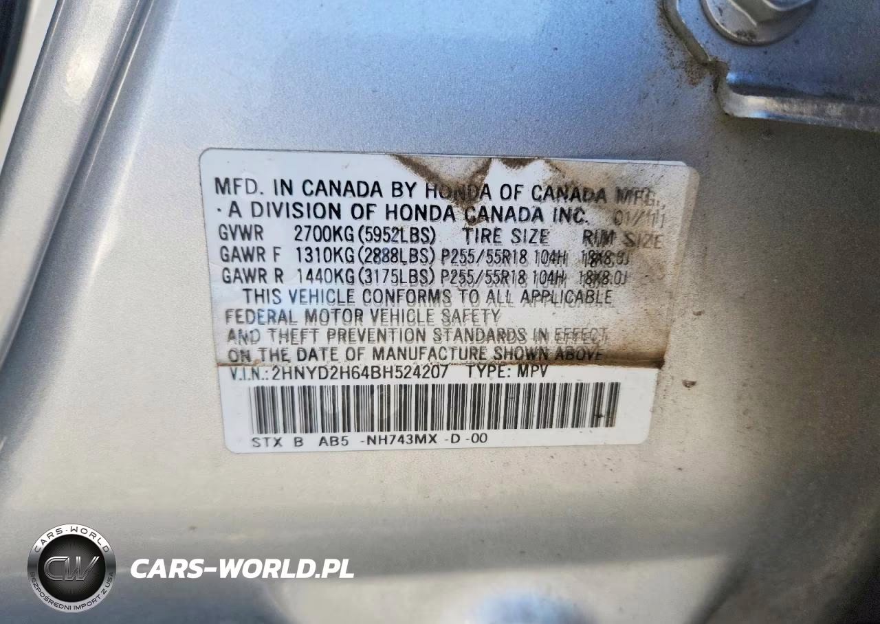 2011 Acura Mdx Technology VIN:2HNYD2H64BH524207 - 13