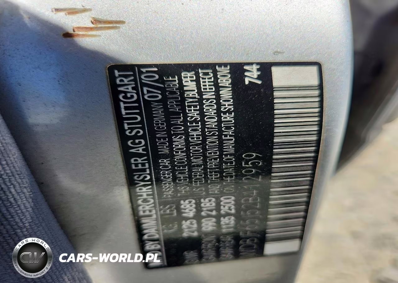 2002 Mercedes-Benz E 320 VIN:WDBJF65J52B412959 - 12