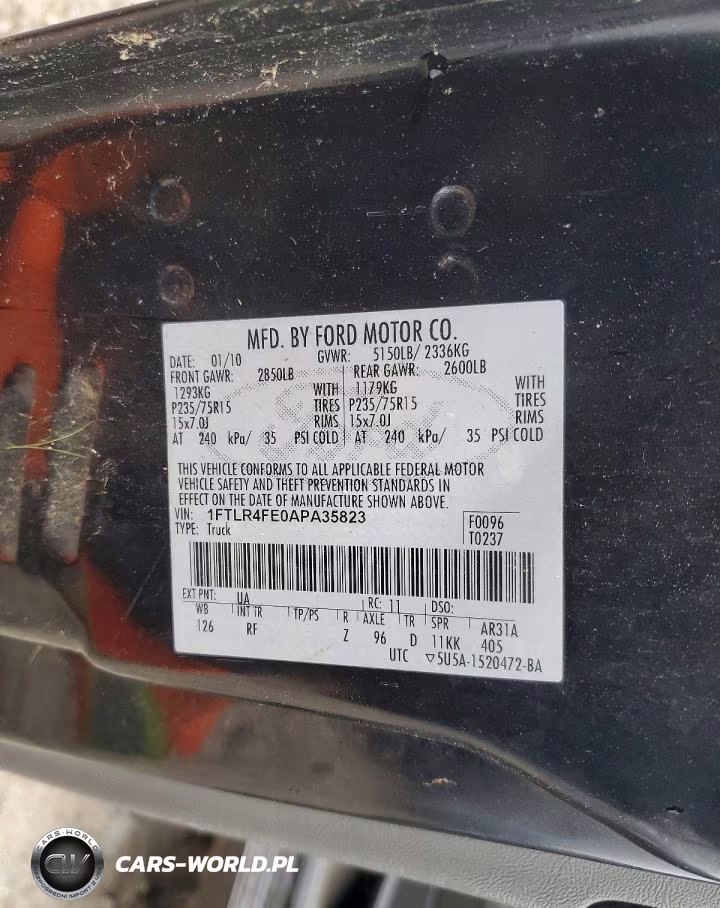 2010 Ford Ranger Super Cab VIN:1FTLR4FE0APA35823 - 12