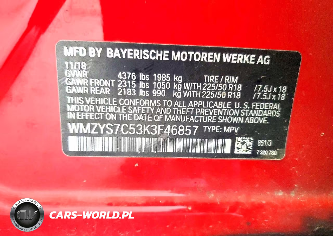 2019 Mini Cooper Countryman VIN:WMZYS7C53K3F46857 - 12