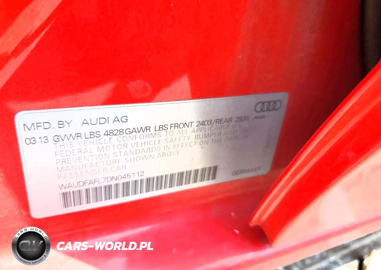 2013 Audi A4 Premium VIN:WAUDFAFL7DN045112 - 12