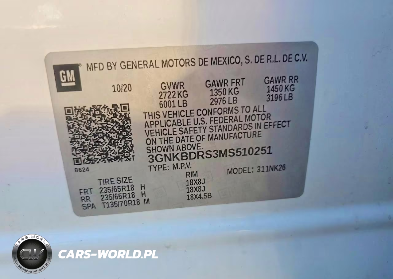 2021 Chevrolet Blazer 3Lt VIN:3GNKBDRS3MS510251 - 12