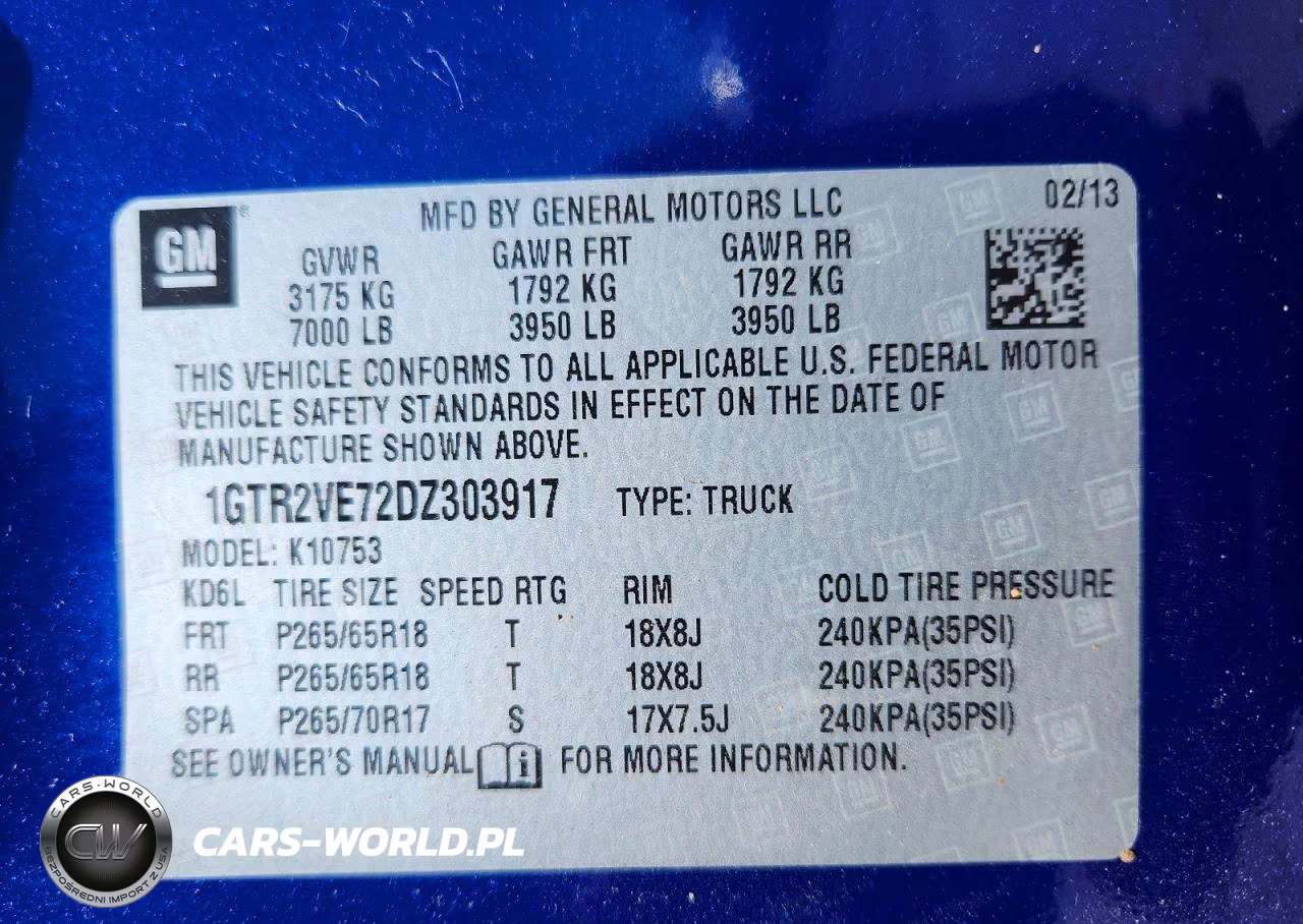 2013 GMC Sierra K1500 Sle VIN:1GTR2VE72DZ303917 - 12