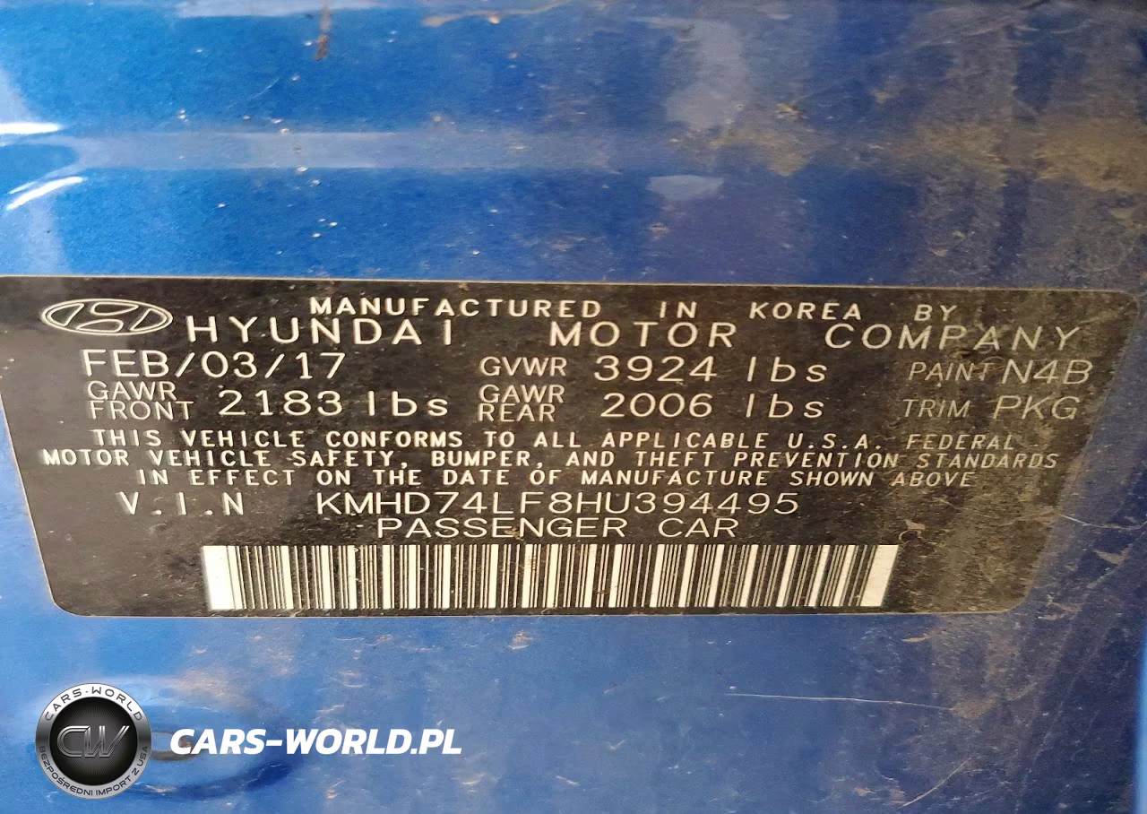 2017 Hyundai Elantra Se VIN:KMHD74LF8HU394495 - 12