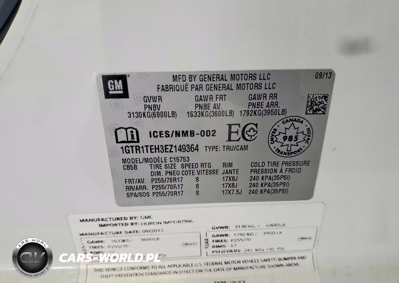 2014 GMC Sierra C1500 VIN:1GTR1TEH3EZ149364 - 12