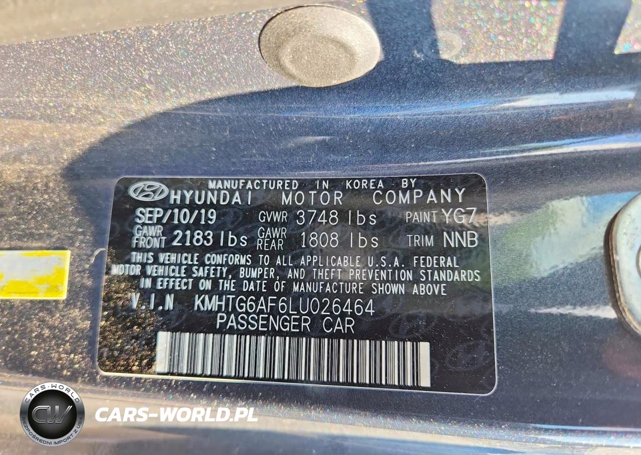 2020 Hyundai Veloster 2.0L VIN:KMHTG6AF6LU026464 - 12