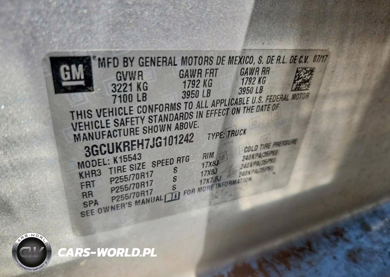 2018 Chevrolet Silverado K1500 Lt VIN:3GCUKREH7JG101242 - 12