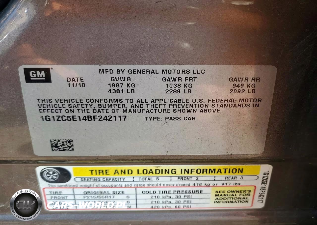 2011 Chevrolet Malibu 1Lt VIN:1G1ZC5E14BF242117 - 13