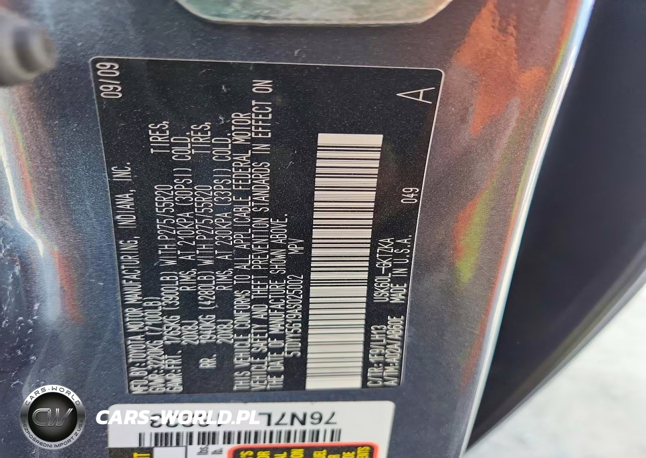 2010 Toyota Sequoia Platinum VIN:5TDYY5G19AS025002 - 13