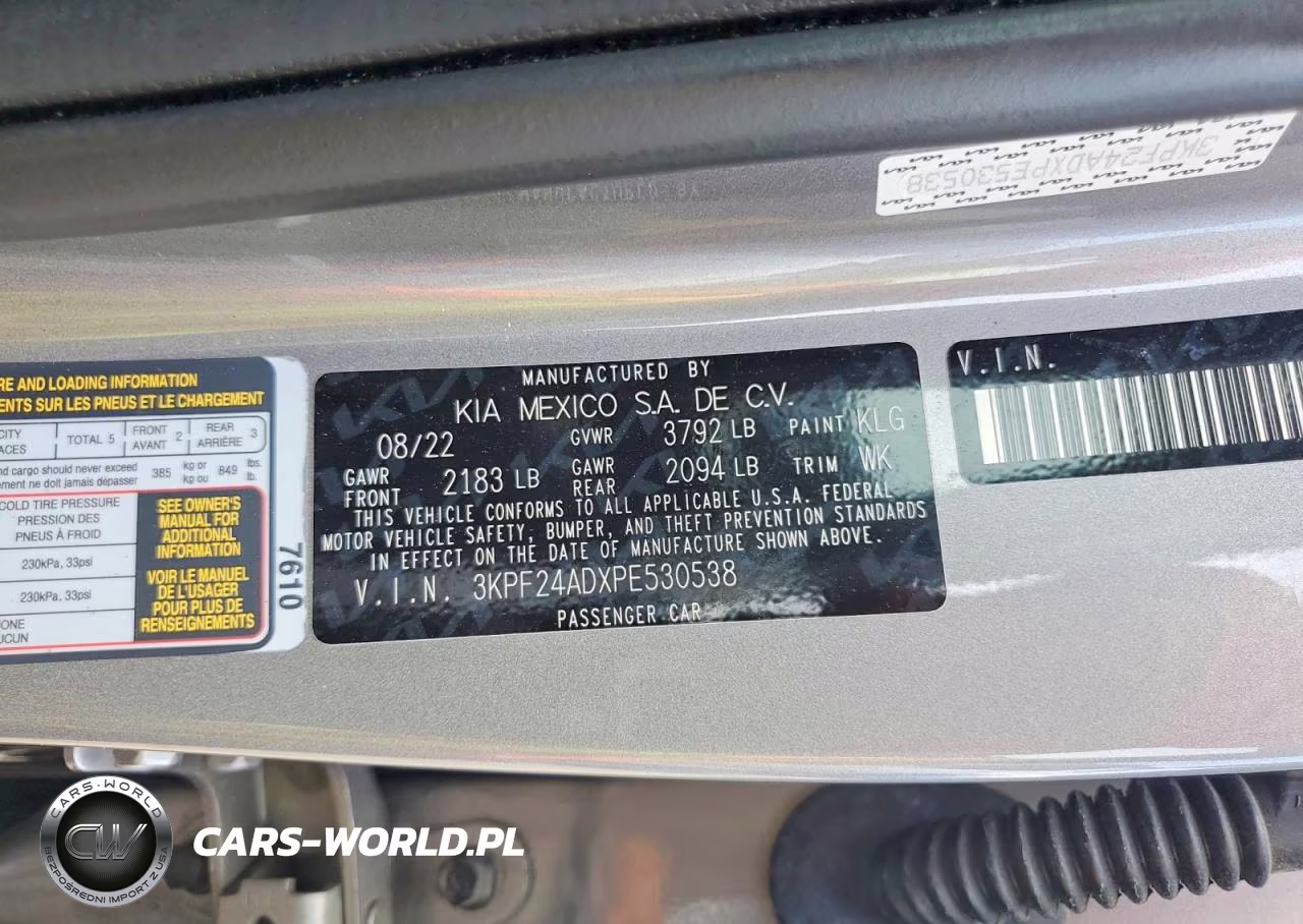 2023 Kia Forte Lxs VIN:3KPF24ADXPE530538 - 12