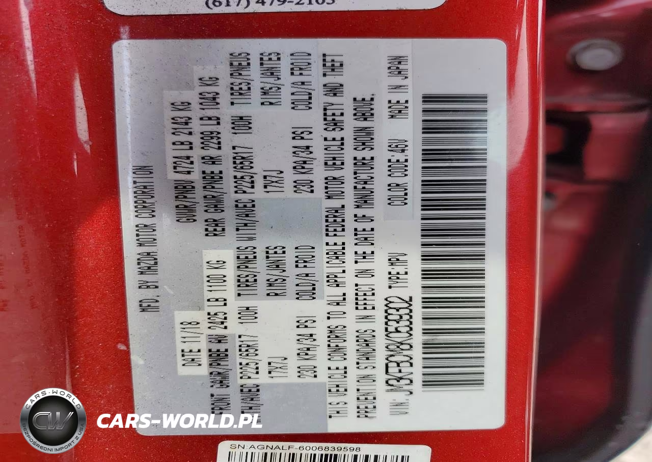 2019 Mazda Cx-5 Touring VIN:JM3KFBCM8K0539302 - 14