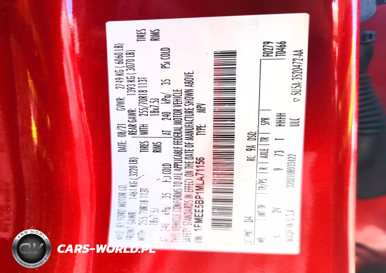 2021 Ford Bronco Base VIN:1FMEE5BP1MLA71156 - 13