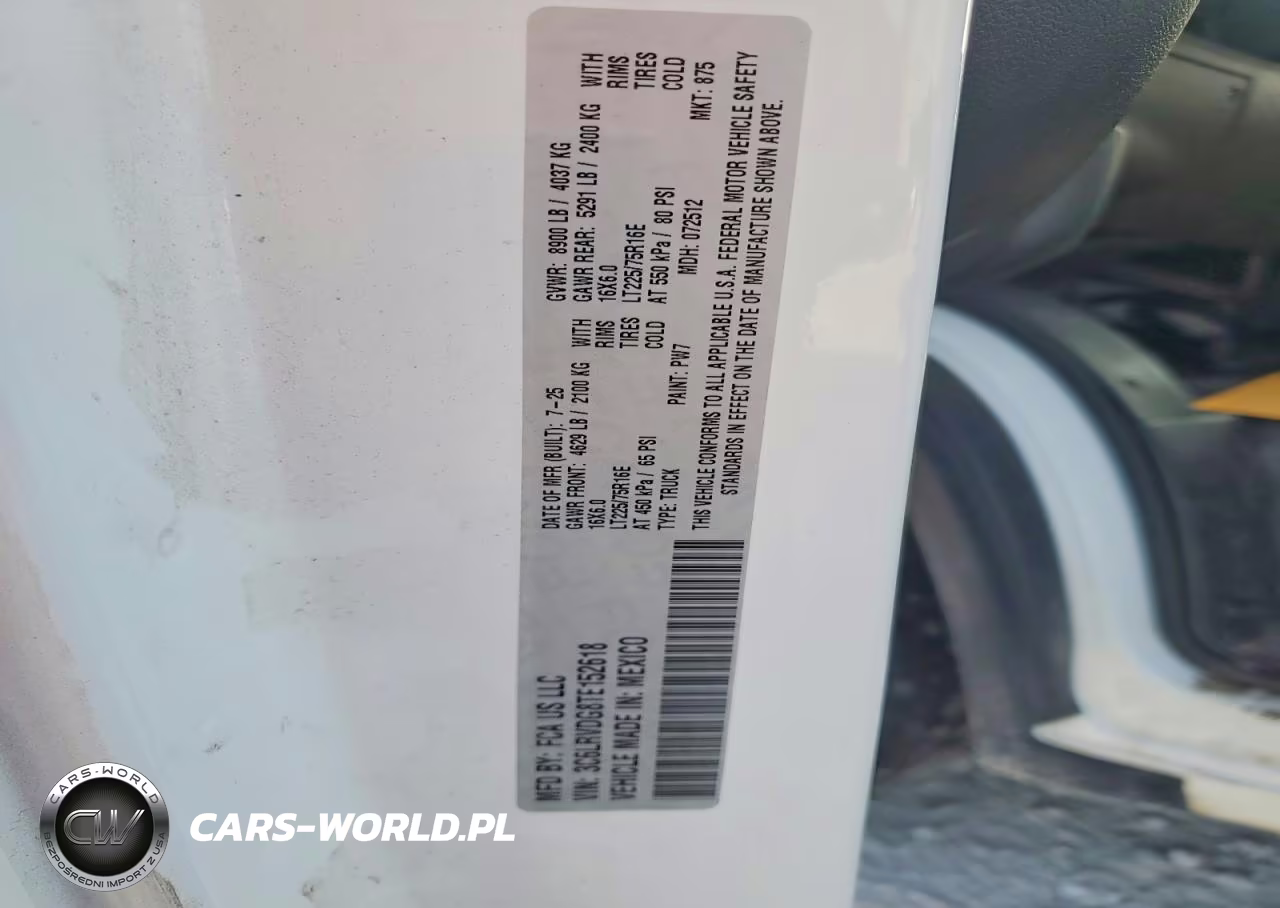 2026 Ram Promaster 2500 2500 High VIN:3C6LRVDG8TE152618 - 13
