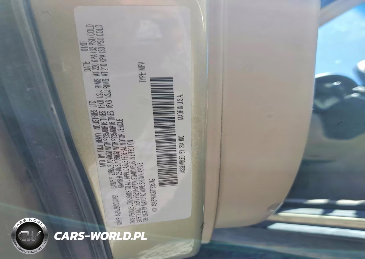 2007 Subaru Outback Outback 2.5I VIN:4S4BP61C977335769 - 13