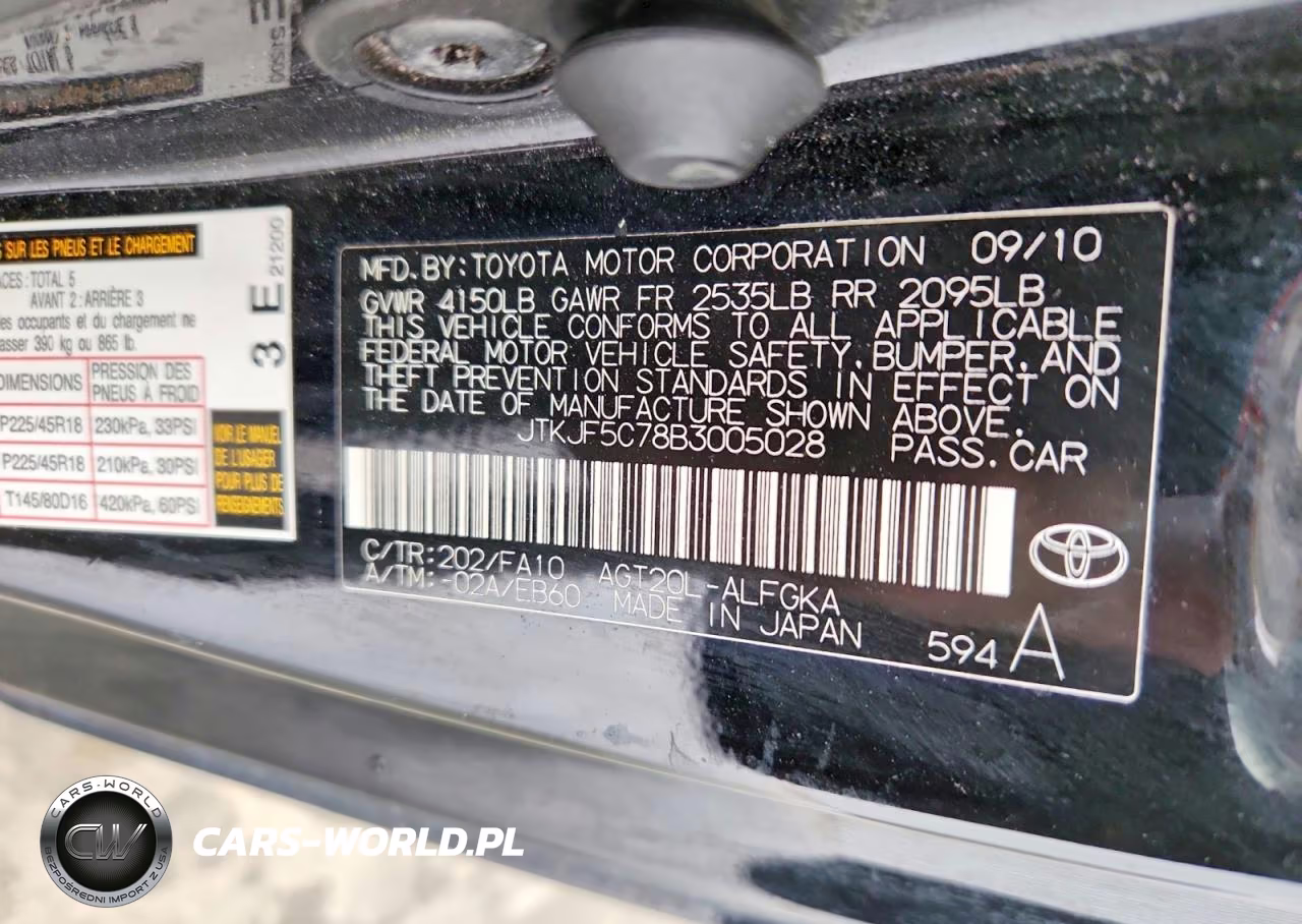 2011 Toyota Scion Tc VIN:JTKJF5C78B3005028 - 12