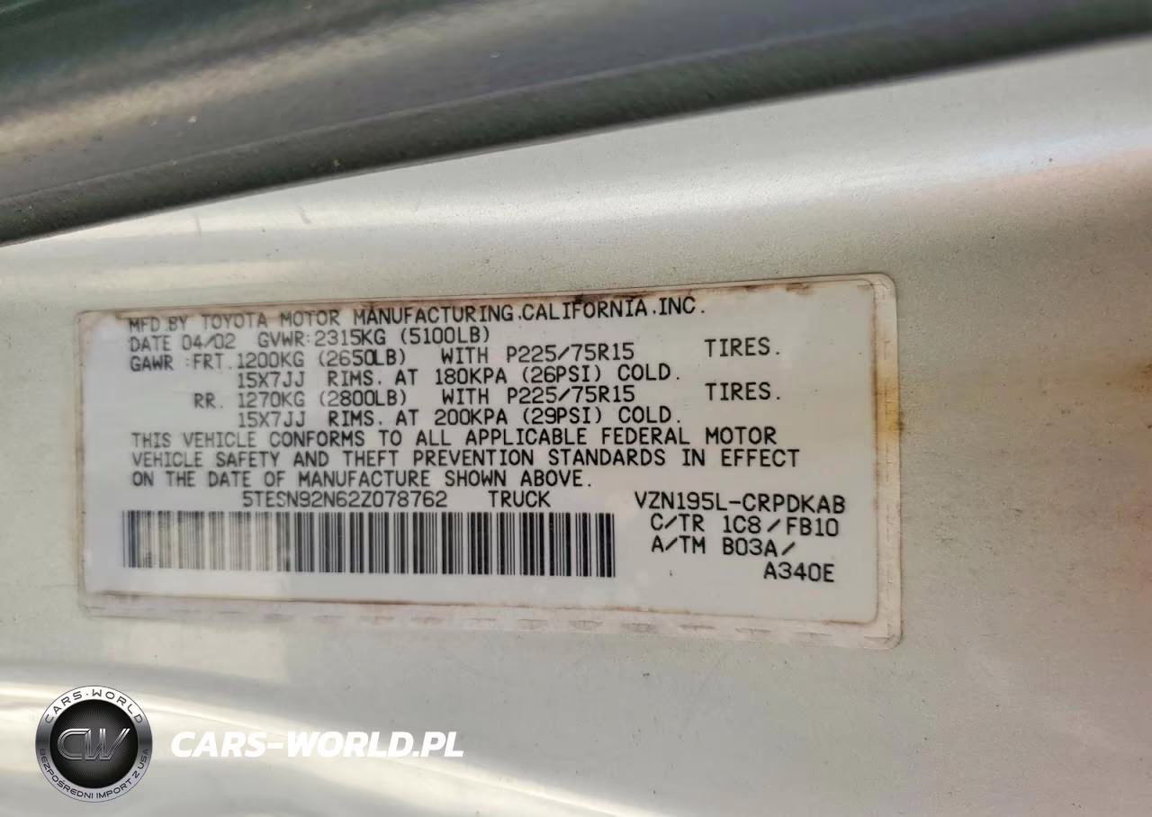2023 Toyota Tacoma Xtracab Prerunner VIN:5TESN92N62Z078762 - 12