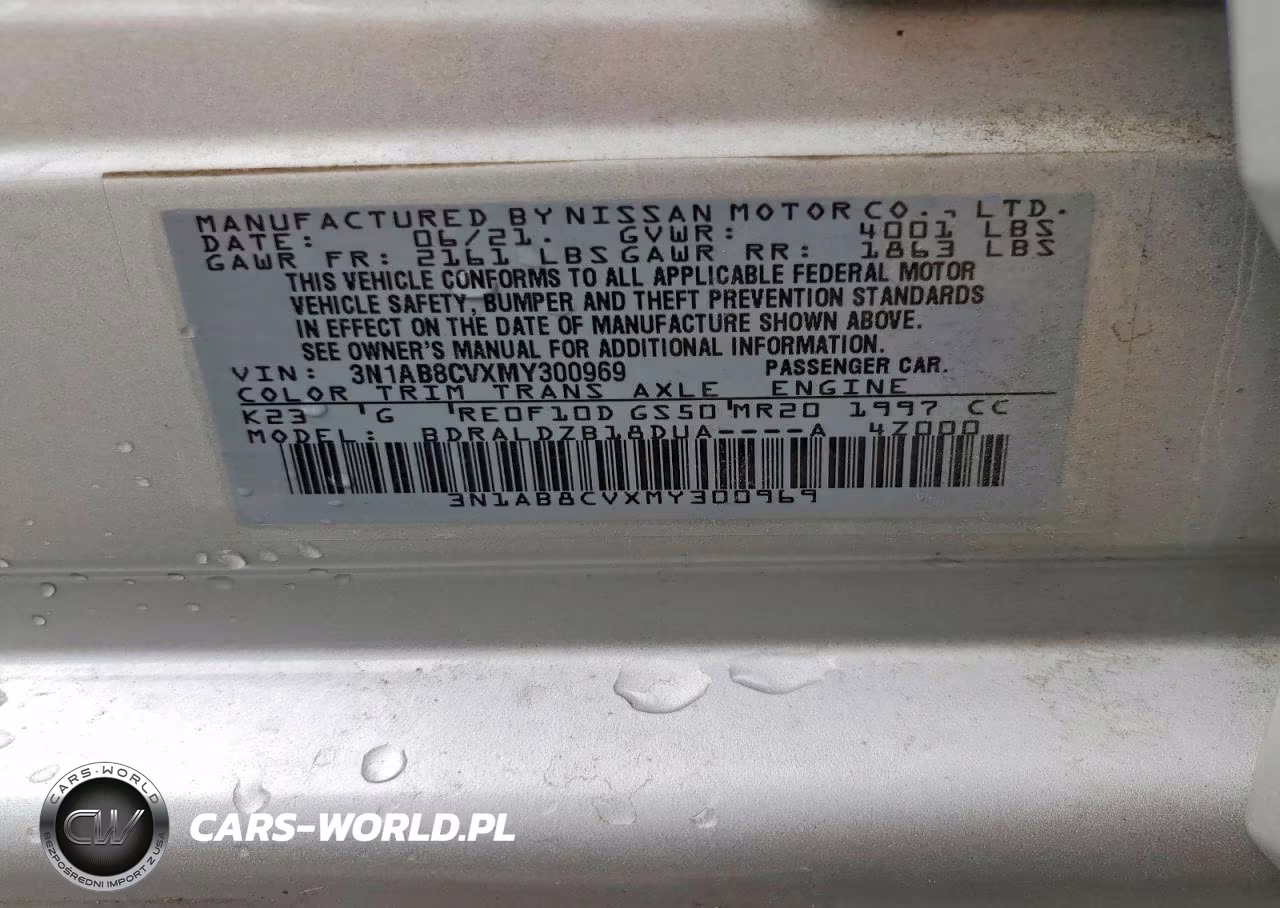 2021 Nissan Sentra Sv VIN:3N1AB8CVXMY300969 - 12