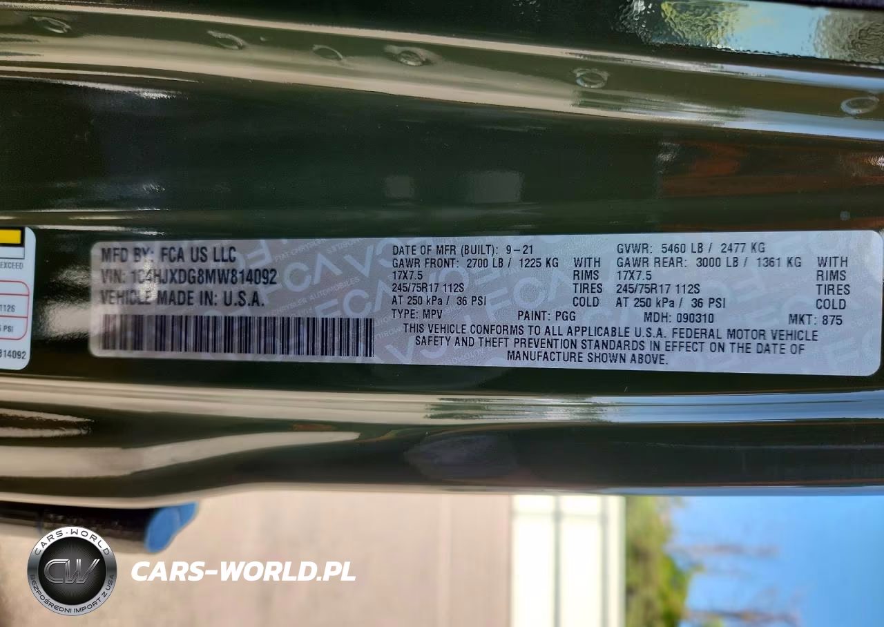 2021 Jeep Wrangler Unlimited Sport VIN:1C4HJXDG8MW814092 - 13