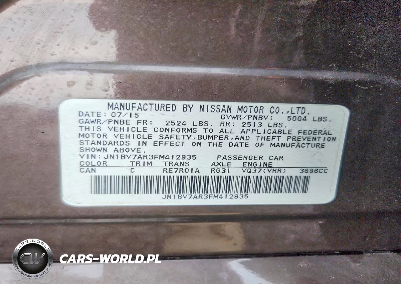 2015 Infiniti Q50 Premium VIN:JN1BV7AR3FM412935 - 12
