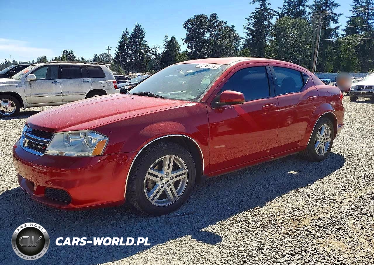 2012 Dodge Avenger Sxt VIN:1C3CDZCB5CN266404 - 1